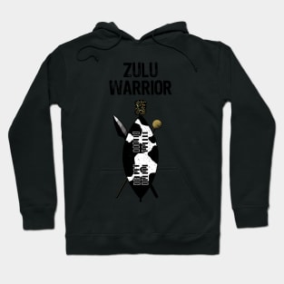 Zulu Warrior Shield Cow Hide Spear Knobkerrie South Africa Hoodie